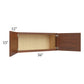 RTA Cambridge Saddle Glaze 36" x 15" Wall Cabinet