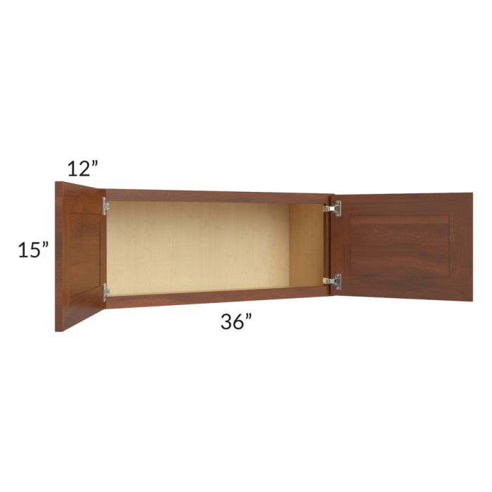 RTA Cambridge Saddle Glaze 36" x 15" Wall Cabinet