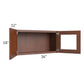 RTA Cambridge Saddle Glaze 36" x 18" Decorative Wall Cabinet