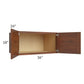 RTA Cambridge Saddle Glaze 36" x 18" x 24" Wall Cabinet