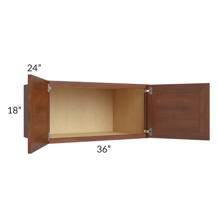 RTA Cambridge Saddle Glaze 36" x 18" x 24" Wall Cabinet