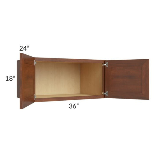 RTA Cambridge Saddle Glaze 36" x 18" x 24" Wall Cabinet