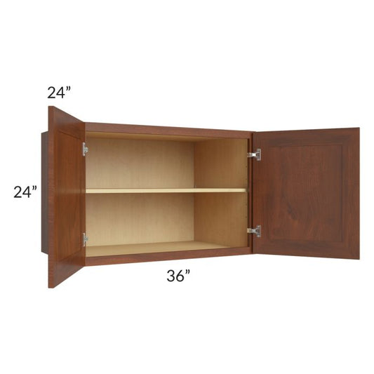 RTA Cambridge Saddle Glaze 36" x 24" x 24" Wall Cabinet