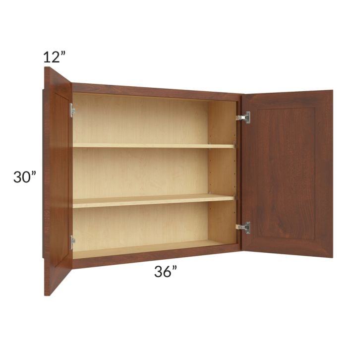 RTA Cambridge Saddle Glaze 36" x 30" Wall Cabinet