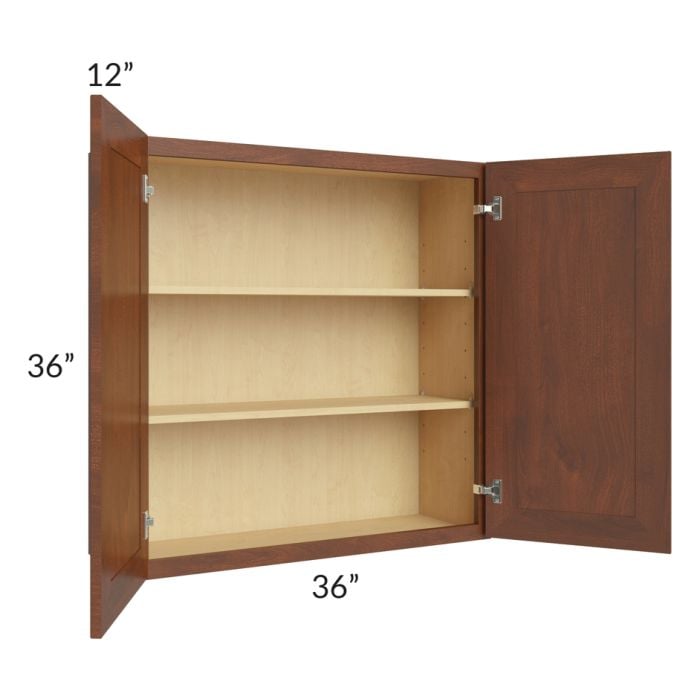 RTA Cambridge Saddle Glaze 36" x 36" Wall Cabinet