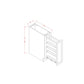 RTA Cambridge Saddle Glaze 9" Full Height Door Base Cabinet with Shelf Pullout and 2 Decorative End Panels