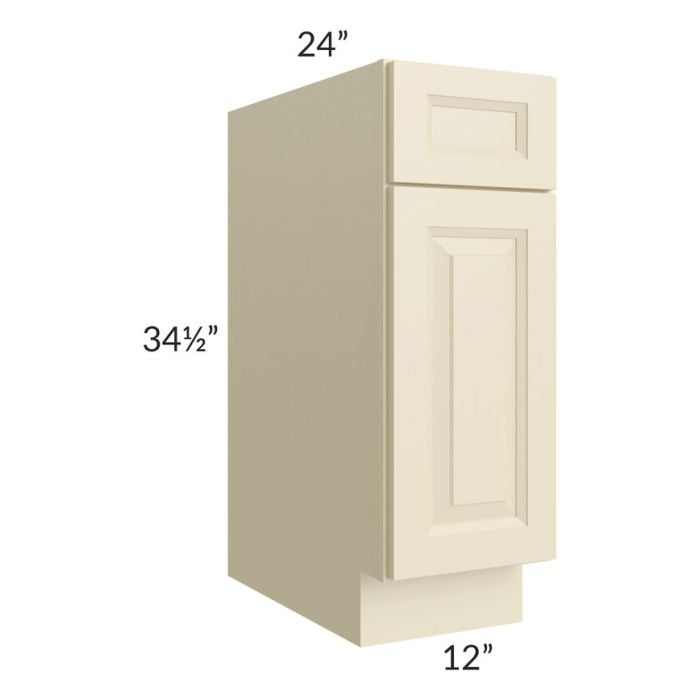 RTA Casselton Ivory 12" Base Cabinet