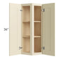RTA Casselton Ivory 12" x 36" Wall End Cabinet