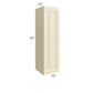 RTA Casselton Ivory 12" x 42" Wall Cabinet with 2 Decorative End Panels