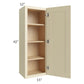RTA Casselton Ivory 15" x 42" Wall Cabinet