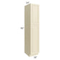 RTA Casselton Ivory 18" x 90" Wall Pantry with 3 Roll Out Trays