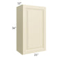 RTA Casselton Ivory 21" x 36" Wall Cabinet with Mullion Glass Door