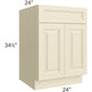 RTA Casselton Ivory 24" Sink Base Cabinet