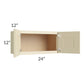 RTA Casselton Ivory 24" x 12" Wall Cabinet