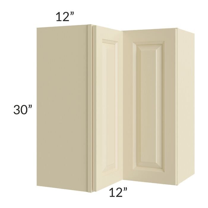 RTA Casselton Ivory 24" x 30" Easy Reach Corner Wall Cabinet