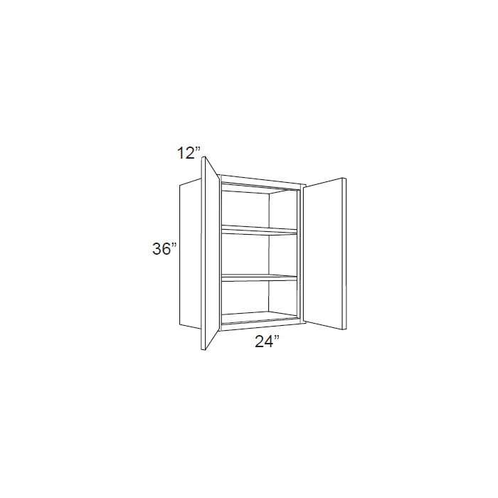 RTA Casselton Ivory 24" x 36" Wall Cabinet