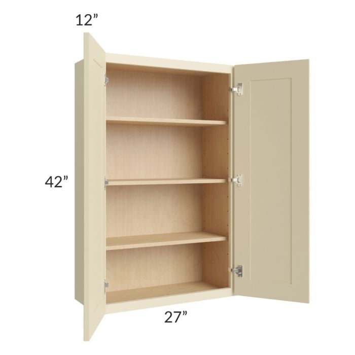 RTA Casselton Ivory 27" x 42" Wall Cabinet