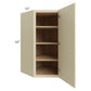RTA Casselton Ivory 27" x 42" Wall Diagonal Corner Cabinet