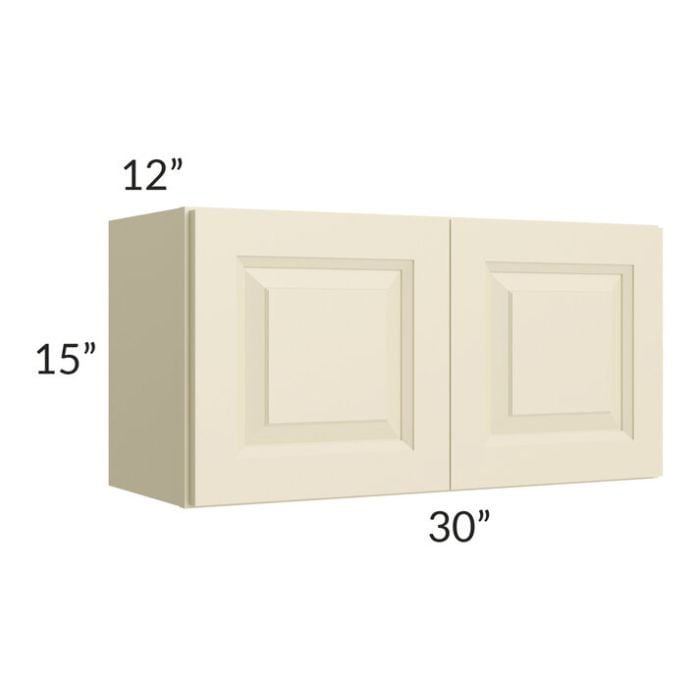 RTA Casselton Ivory 30" x 15" Wall Cabinet