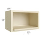 RTA Casselton Ivory 30" x 18" Microwave Wall Cabinet