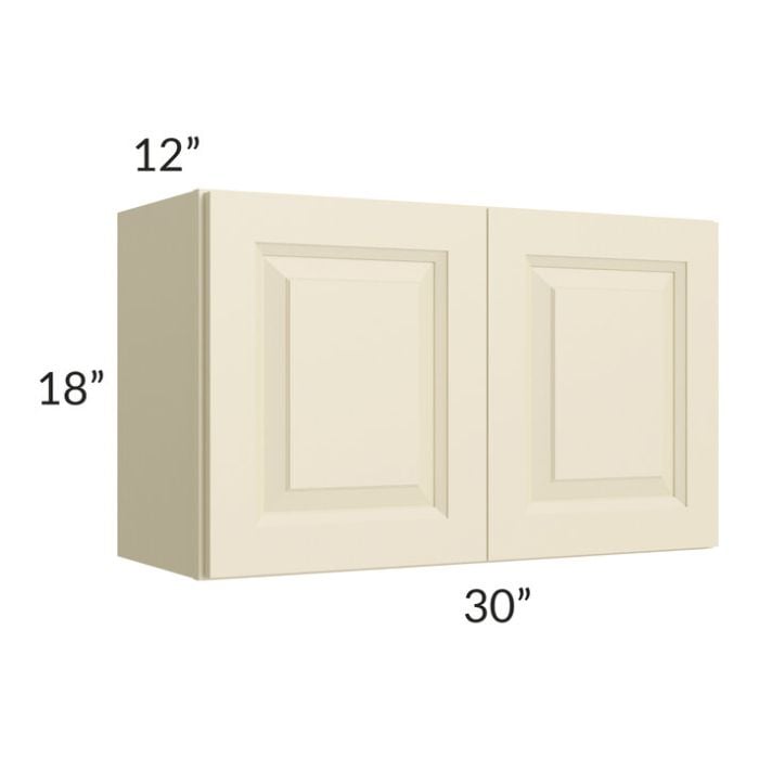 RTA Casselton Ivory 30" x 18" Wall Cabinet