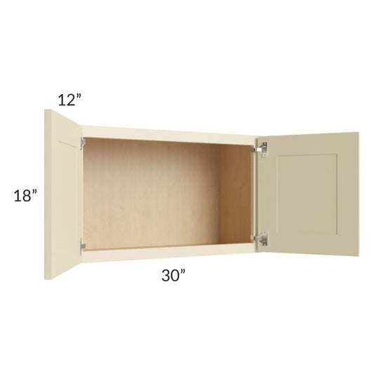 RTA Casselton Ivory 30" x 18" Wall Cabinet