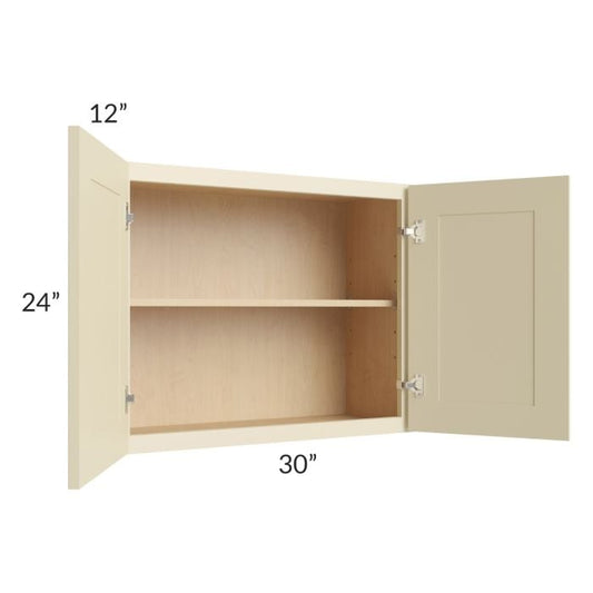 RTA Casselton Ivory 30" x 24" Wall Cabinet