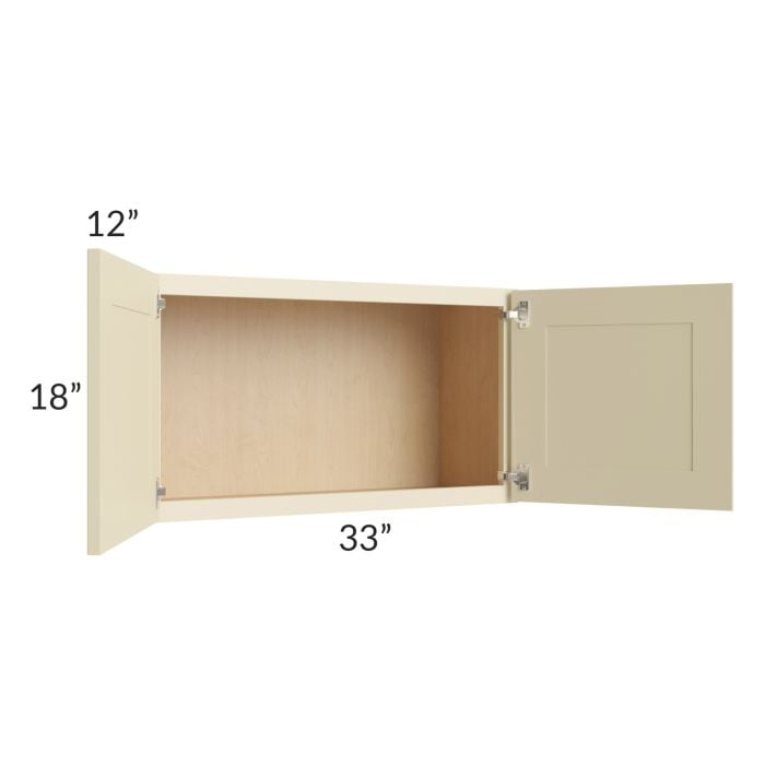 RTA Casselton Ivory 33" x 18" Wall Cabinet