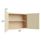 RTA Casselton Ivory 33" x 24" Wall Cabinet