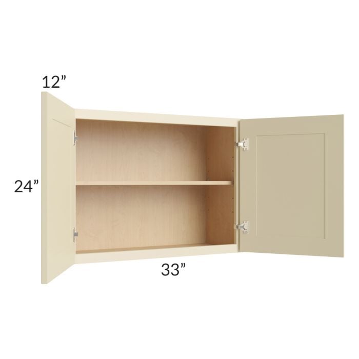 RTA Casselton Ivory 33" x 24" Wall Cabinet