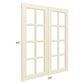 RTA Casselton Ivory 33" x 42" Mullion Glass Doors Only