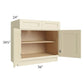 RTA Casselton Ivory 36" Base Cabinet with 2 Decorative End Panels