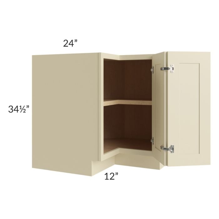 RTA Casselton Ivory 36" Corner Base Cabinet (Trays sold separately for a Lazy Susan application)