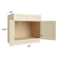RTA Casselton Ivory 36" Sink Base Cabinet with 1 Decorative End Panel