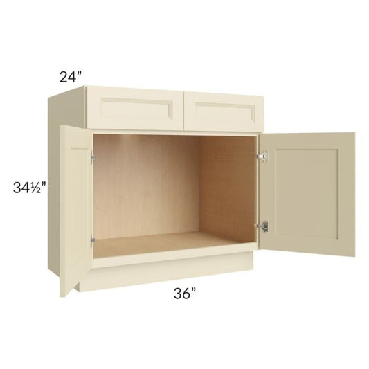 RTA Casselton Ivory 36" Sink Base Cabinet