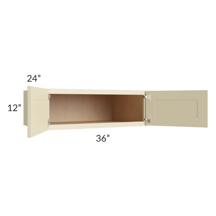 RTA Casselton Ivory 36" x 12" x 24" Wall Cabinet