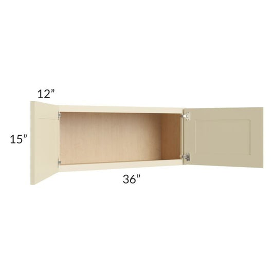 RTA Casselton Ivory 36" x 15" Wall Cabinet