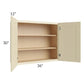 RTA Casselton Ivory 36" x 30" Wall Cabinet with 1 Decorative End Panel