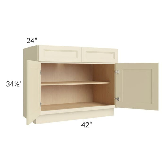 RTA Casselton Ivory 42" Base Cabinet