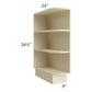 RTA Casselton Ivory 9" Base End Shelf Open Cabinet
