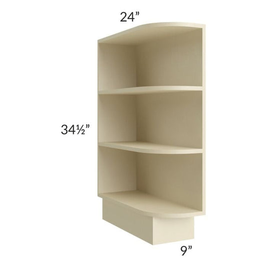 RTA Casselton Ivory 9" Base End Shelf Open Cabinet
