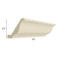 RTA Casselton Ivory Crown Molding (2-1/2" Height)