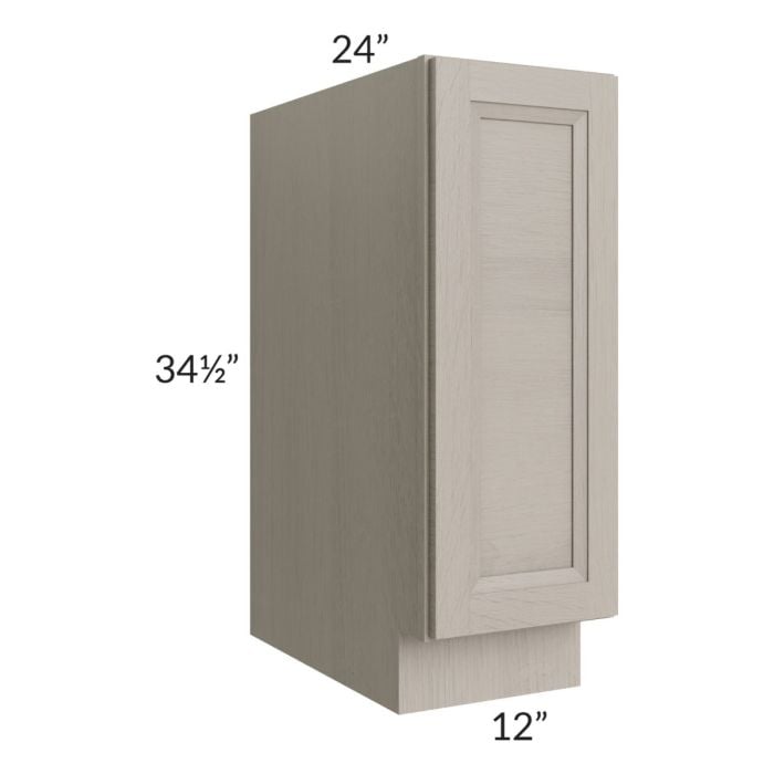 RTA Catalina Mist 12" Full Height Door Base Cabinet with 1 Decorative End Panel