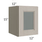 RTA Catalina Mist 12" x 15" Decorative Wall Cabinet with 1 Decorative End Panel