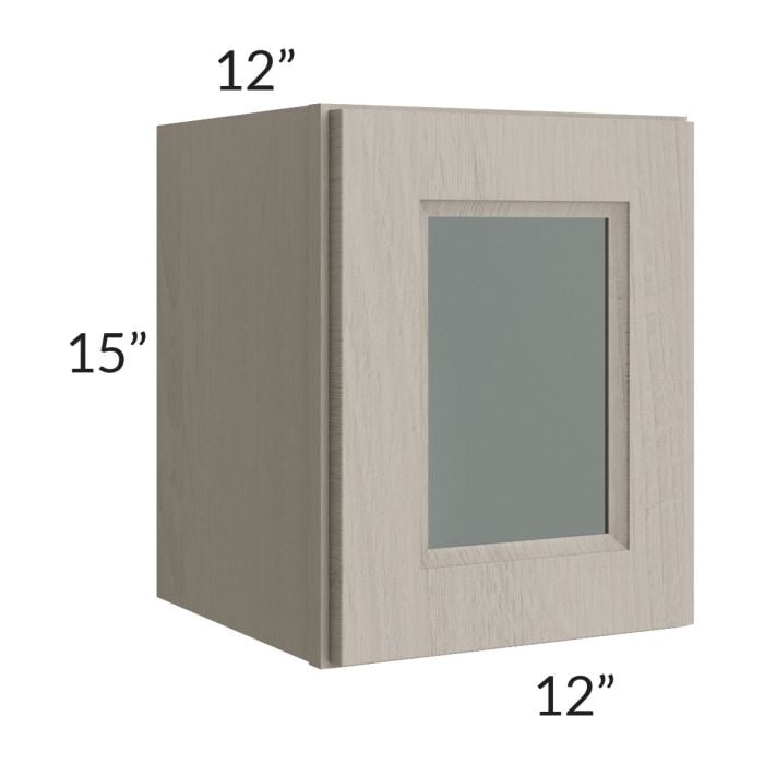 RTA Catalina Mist 12" x 15" Decorative Wall Cabinet with 1 Decorative End Panel