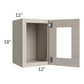 RTA Catalina Mist 12" x 18" Decorative Wall Cabinet with 1 Decorative End Panel