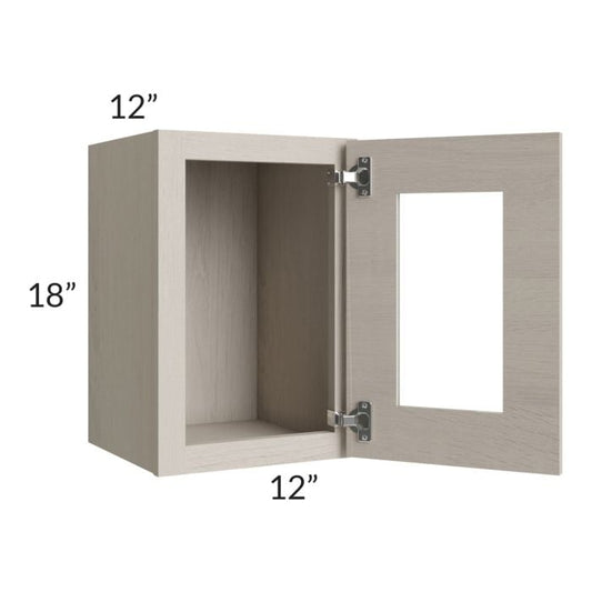 RTA Catalina Mist 12" x 18" Decorative Wall Cabinet with 1 Decorative End Panel