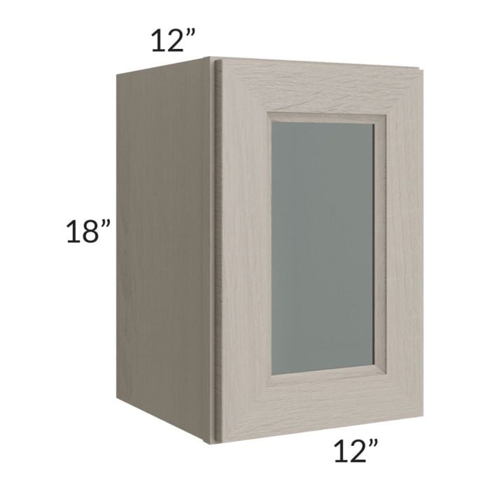 RTA Catalina Mist 12" x 18" Decorative Wall Cabinet with 2 Decorative End Panels