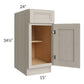 RTA Catalina Mist 15" Base Cabinet with 1 Decorative End Panel