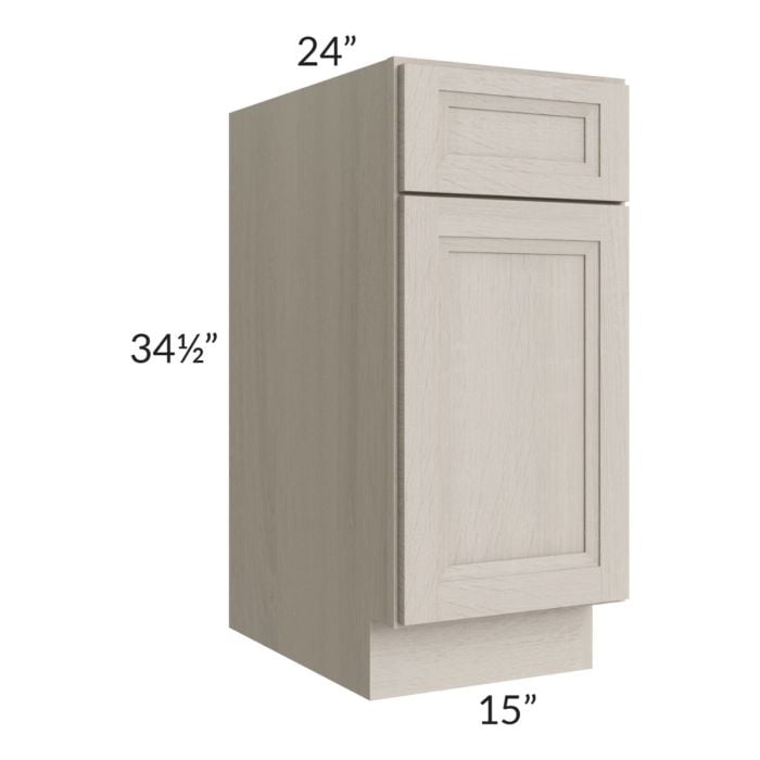 RTA Catalina Mist 15" Base Cabinet with 2 Decorative End Panels